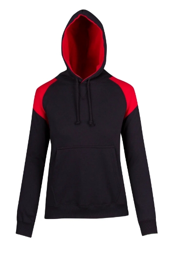 Picture of RAMO, Ladies Shoulder Contrast Panel Hoodie